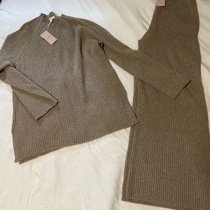 Nap loungewear - cashmere knit crew outfit